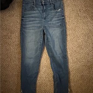 American Eagle Outfitters Blue Ankle Jeans